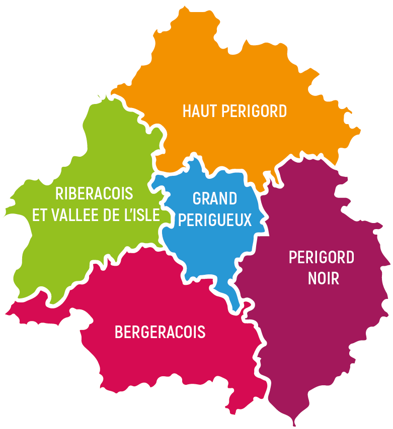 Carte de la Dordogne - Mission Locale Ribéracois Vallée de l'Isle